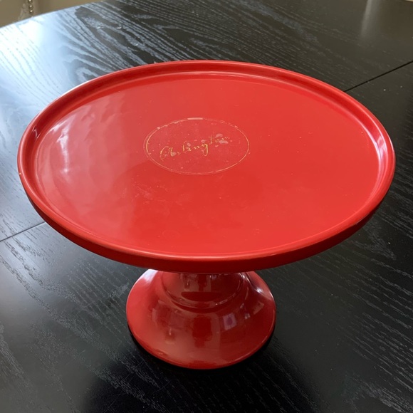 arlington Other - Red cake platter